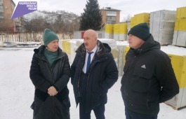 В городе Сорске продолжается возведение Центра культурного развития – стройплощадку посетила руководитель Минкультуры Хакасии