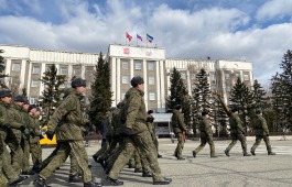 В Абакане прошла первая репетиция парада Победы