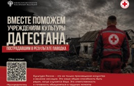 Минкультуры России и Российский Красный Крест запускают благотворительную акцию в поддержку пострадавших учреждений культуры и сотрудников отрасли Дагестана