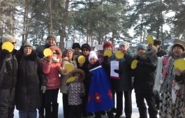 Люди с нарушением зрения приняли участие в масленичных гуляниях