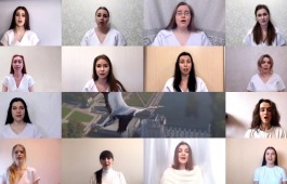 Хор Детской филармонии исполнил песню «Журавли»